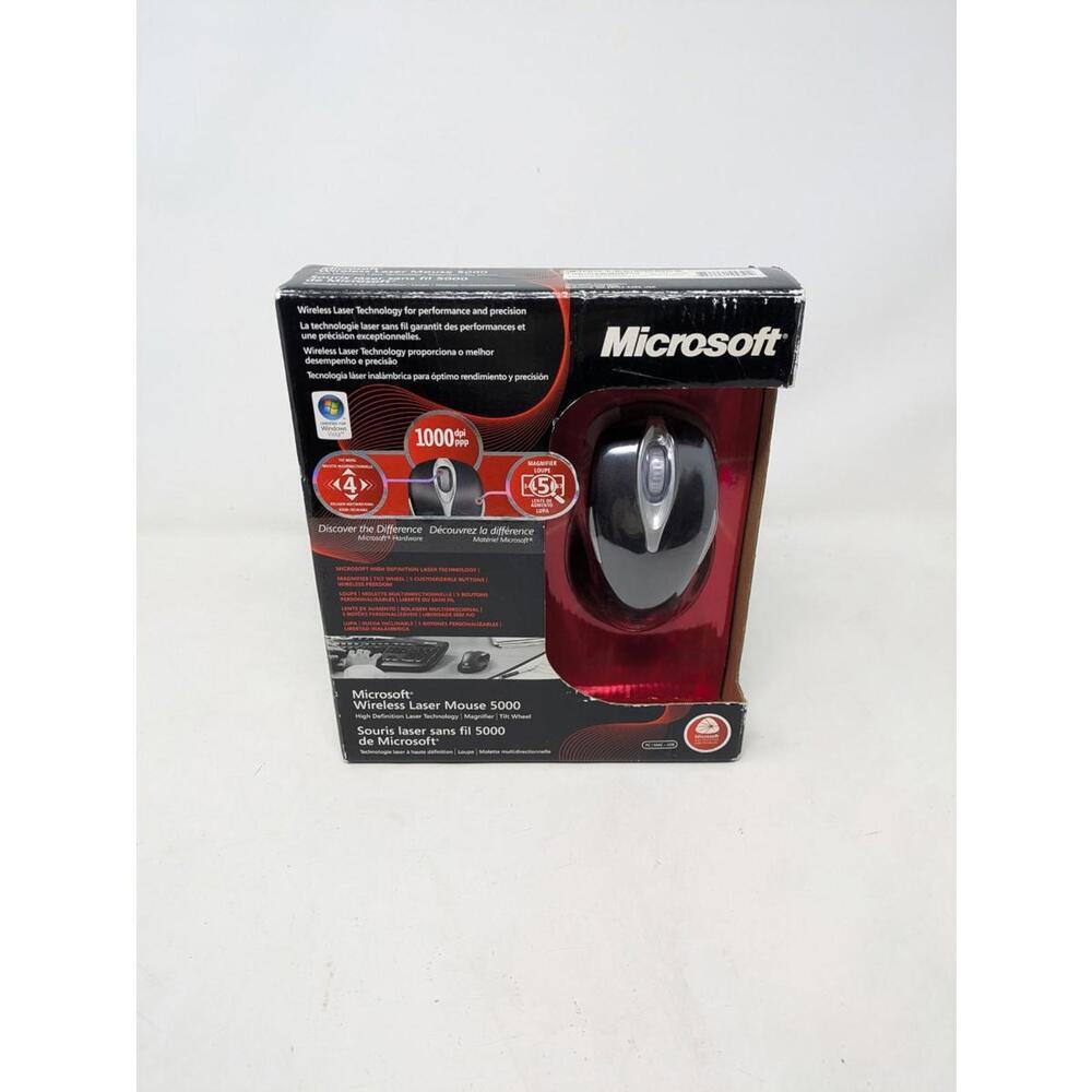 Microsoft Wireless Laser Mouse 5000 - Metallic Black